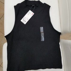 ribbed crop vest